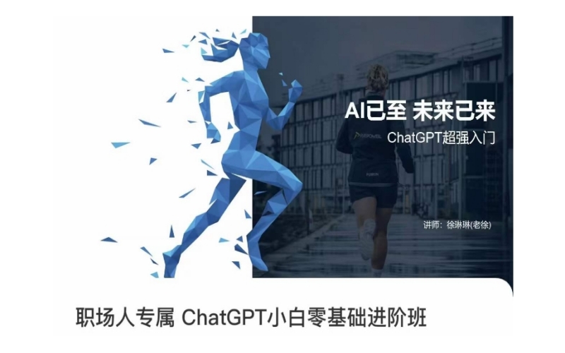 徐琳琳·职场人专属ChatGPT小白零基础进阶课，AI已至，未来已来，ChatGPT超强入门-野草计划